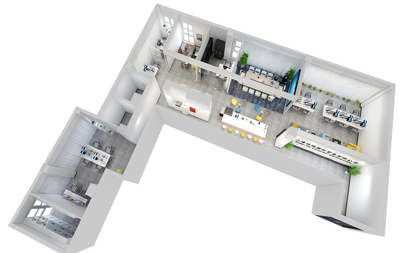 550平米國(guó)際貿(mào)易公司辦公室布局方案